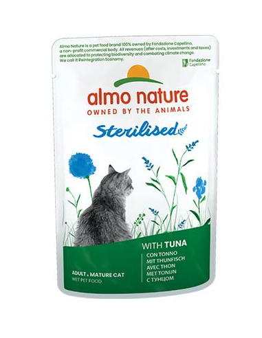 Almo Nature Functional - Sterilised Cats con Tonno 70g Almo Nature Functional - Sterilised Cats con Tonno 70g
